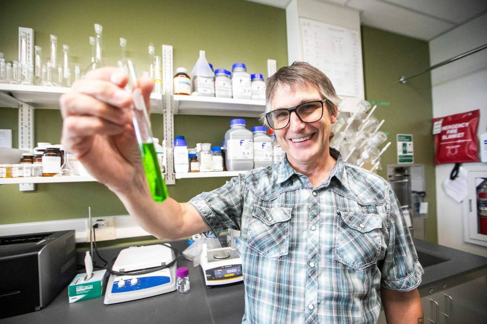 MIKAELA MACKENZIE / FREE PRESS
University of Winnipeg chemistry professor Devin Latimer, is passionate about climate justice and hopeful about the future.