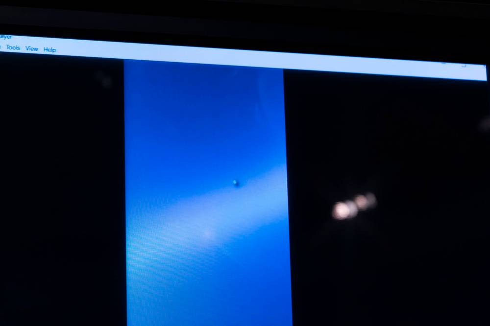ALEX BRANDON / THE ASSOCIATED PRESS FILES
A video of a UAP is paused for display during a hearing of the House Intelligence, Counterterrorism, Counterintelligence, and Counterproliferation Subcommittee hearing on “Unidentified Aerial Phenomena,” on Capitol Hill in the U.S. in May 2022.
