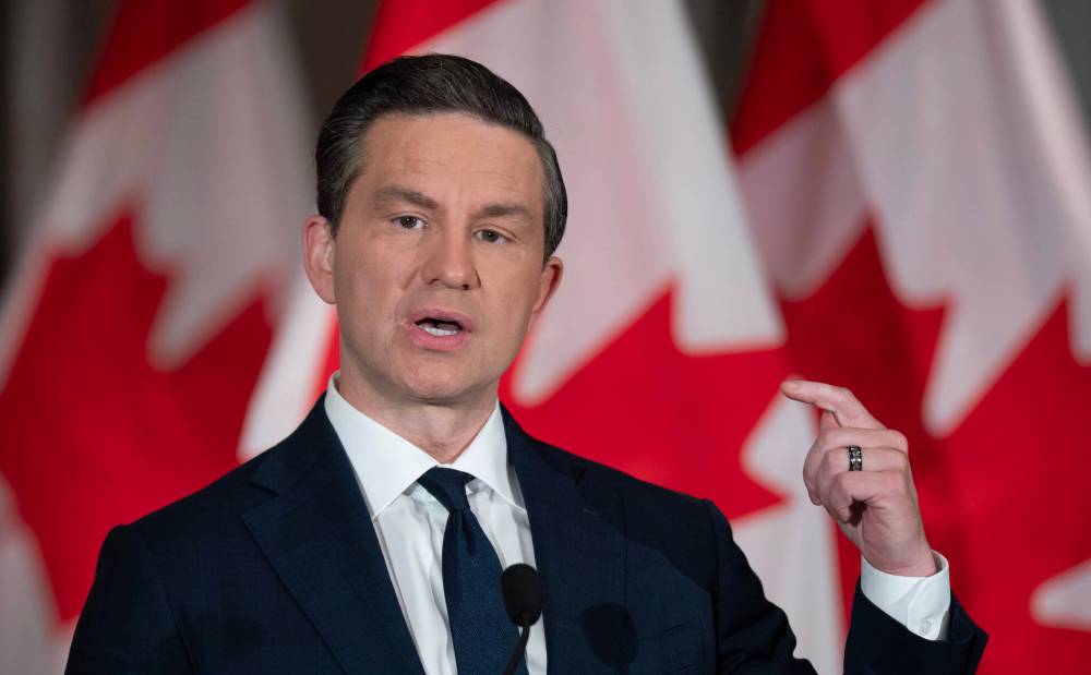 ADRIAN WYLD / THE CANADIAN PRESS
Conservative Leader Pierre Poilievre and his caucus members are calling the sentences for Tamara Lich and Chris Barber proposed by Crown prosecutors “political vengeance.”