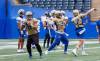MIKE DEAL / FREE PRESS
                                Winnipeg Blue Bombers quarterback Zach Collaros (8) practiced with the club on Monday. He left Friday’s game in the second quarter after a hit by Calgary Stampeders defensive lineman Clarence Hicks.