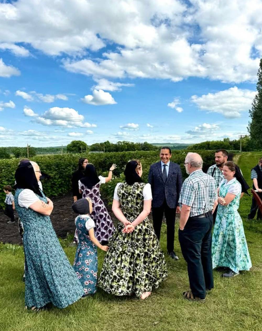 INSTAGRAM
Wab Kinew posted on Instagram on July 19 that he visited Green Acres, a Hutterite colony near Wawanesa, Saturday.