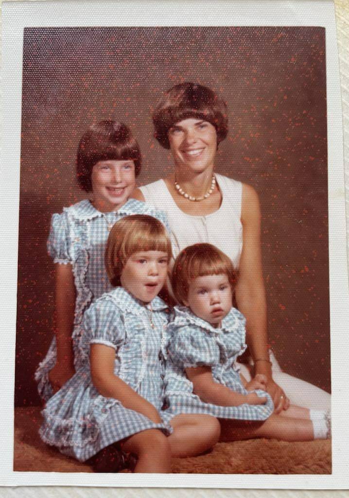 Menzies with her daughters Tanis, Jeannette and Jennifer.
