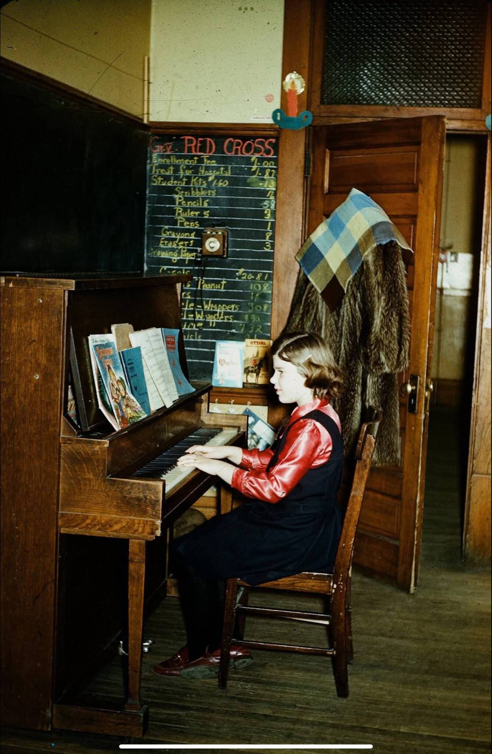 Supplied
Menzies was an accomplished organist, which can be traced back to her early practice sessions at the family piano.