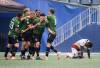 JOHN WOODS / FREE PRESS
                                Calvary FC celebrate Sergio Camargo&rsquo;s goal against Valour&rsquo;s Raphael Ohin (right) on Sunday. The loss was Winnipeg&rsquo;s fifth straight.