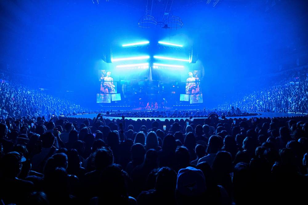 MIKE SUDOMA / FREE PRESS Katy Perry brings her theatric The Lifetime’s Tour to a sold out Canada Life Centre Saturday evening. Her first world tour in 8 years July 26, 2025