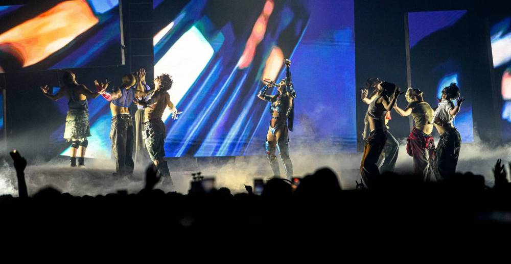 MIKE SUDOMA / FREE PRESS Katy Perry brings her theatric The Lifetime’s Tour to a sold out Canada Life Centre Saturday evening. Her first world tour in 8 years July 26, 2025