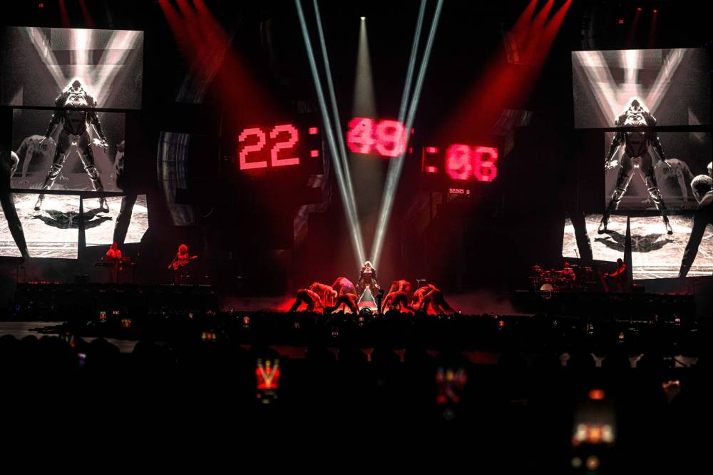 MIKE SUDOMA / FREE PRESS Katy Perry brings her theatric The Lifetime’s Tour to a sold out Canada Life Centre Saturday evening. Her first world tour in 8 years July 26, 2025