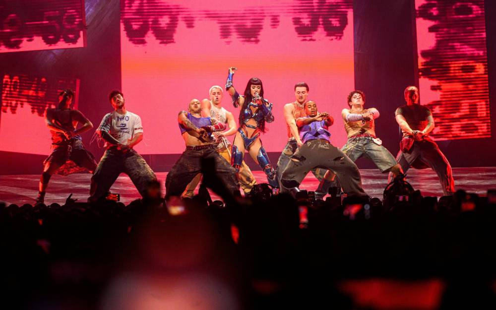 MIKE SUDOMA / FREE PRESS Katy Perry brings her theatric The Lifetime’s Tour to a sold out Canada Life Centre Saturday evening. Her first world tour in 8 years July 26, 2025