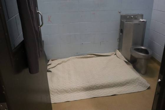 A segregation cell at the Manitoba Youth Centre. (Supplied)