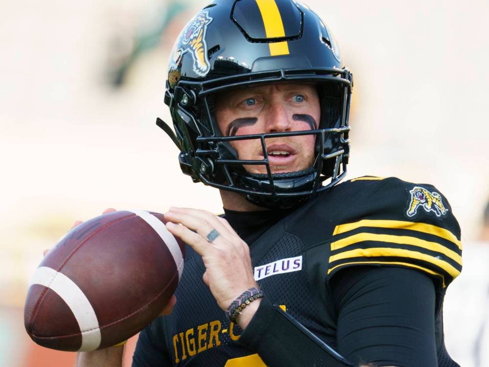 Peter Power / THE CANADIAN PRESS FILES
A massive part of the Hamilton Tiger-Cats’ resurgence in the East Division is owing to quarterback Bo Levi Mitchell, who’s playing at an MOP-calibre level.