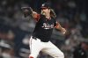Washington Nationals pitcher Andrew Chafin throws during the sixth inning of a baseball game against the Cincinnati Reds in Washington, Monday, July 21, 2025. (AP Photo/Terrance Williams)