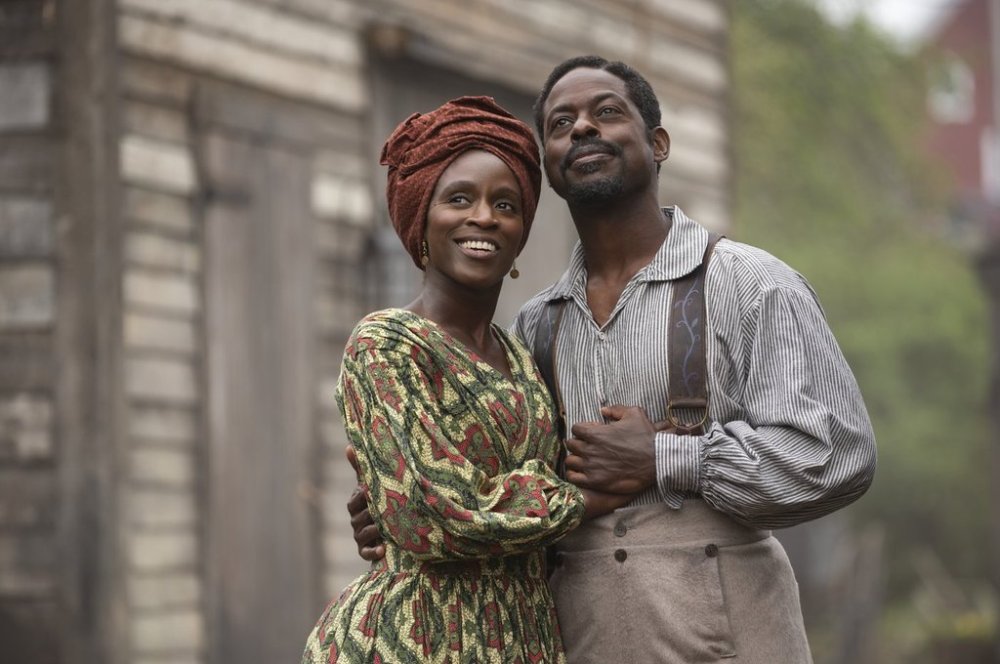 Sharon Duncan-Brewster and Sterling K. Brown are shown in this handout image from