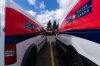 Canada Post mail trucks are seen parked in their distribution centre in Montreal, Wednesday, Nov. 27, 2024. THE CANADIAN PRESS/Christinne Muschi