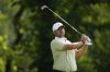 Chris Gotterup tees off on the 13th hole during the first round of the U.S. Open golf tournament at Oakmont Country Club Thursday, June 12, 2025, in Oakmont, Pa. (AP Photo/Carolyn Kaster)