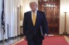 President Donald Trump arriving before speaking at a ceremony to sign the 