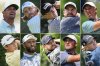 FILE - This combo of file photos shows professional golfers, top row from left, Bryson DeChambeau, Tommy Fleetwood, Viktor Hovland, Shane Lowry and Rory McIlroy, bottom row from left, Morikawa, Jon Rahm, Xander Schauffele, Scottie Scheffler and Justin Thomas. (AP Photo/File)