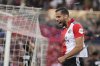 FILE - Feyenoord's David Hancko celebrates after scoring his side's second goal during a Europa League Group F soccer match between Feyenoord and Sturm Graz at De Kuip stadium in Rotterdam, Netherlands, Thursday, Sept. 15, 2022. (AP Photo/Peter Dejong, File)