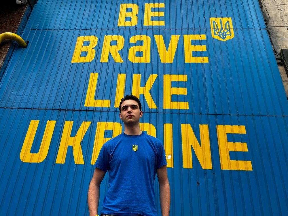 Sixteen-year-old Jaden Braves, as shown in this handout image, visited Kyiv to support an organization called Save Ukraine, which organizes rescue missions to return children who have been abducted from Russia. THE CANADIAN PRESS/Handout - Jaden Braves (Mandatory Credit)