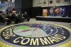 FILE - U.S. Secretary of Defense Mark Esper holds a Q&A session during a visit to the U.S. Strategic Command at Offutt AFB, Neb., Feb. 20, 2020. (AP Photo/Nati Harnik, file)