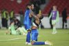 Brazil's Marta, left, and Tarciane celebrate after winning the Women's Copa America final soccer match against Colombia in a penalty shootout at Rodrigo Paz Delgado stadium in Quito, Ecuador, Saturday, Aug. 2, 2025. (AP Photo/Dolores Ochoa)