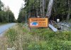 A tsunami advisory sign is seen near Wickaninnish Beach at Pacific Rim National Park near Tofino, B.C., on Tuesday, July 29, 2025. THE CANADIAN PRESS/Dirk Meissner