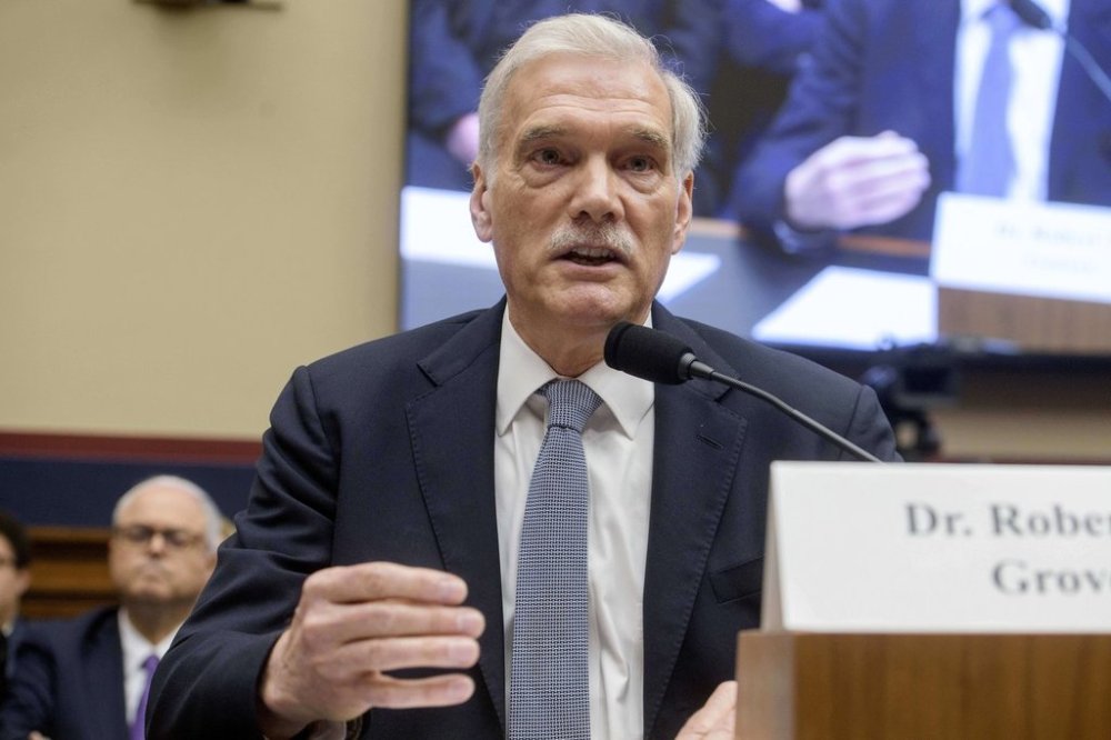 Dr. Robert M. Groves, Interim President, Georgetown University, testifies during a House Committee on Education and Workforce Committee hearing on