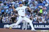 Toronto Blue Jays starting pitcher Max Scherzer throws to a New York Yankees batter in first inning MLB baseball action in Toronto on Tuesday, July 22, 2025. THE CANADIAN PRESS/Jon Blacker