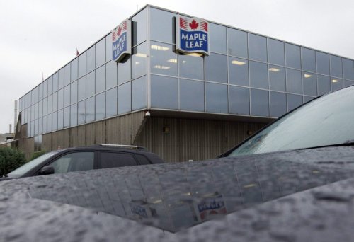 A Maple Leaf Foods plant in Toronto is shown on Wednesday Oct. 19, 2011.THE CANADIAN PRESS/Frank Gunn