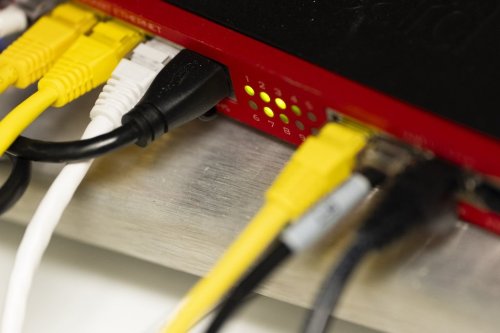 A router and internet switch is seen in Portland, Ore., Thursday, June 6, 2024. THE CANADIAN PRESS/AP-Jenny Kane