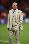 This Nov. 14, 2019 file photo shows former England midfielder Paul Gascoigne at Wembley stadium in London. (Mike Egerton/PA via AP)