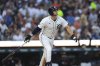 Detroit Tigers' Colt Keith watches his two-run home run against the Tampa Bay Rays in the seventh inning during a baseball game, Tuesday, July 8, 2025, in Detroit. (AP Photo/Paul Sancya)