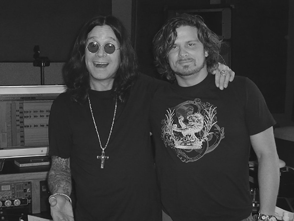 Ozzy Osbourne, left, and Canadian music producer Kevin Churko are seen in this undated handout photo. THE CANADIAN PRESS/Handout - Kevin Churko (Mandatory Credit)