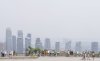 People visit the Mount Royal lookout in Montreal on Monday, July 14, 2025. THE CANADIAN PRESS/Christinne Muschi