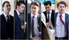 A composite image of five photographs show former members of Canada's 2018 World Juniors hockey team, left to right, Alex Formenton, Cal Foote, Michael McLeod, Dillon Dube and Carter Hart as they individually arrived to court in London, Ont., Tuesday, April 22, 2025. THE CANADIAN PRESS/Nicole Osborne