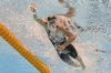 Summer McIntosh of Canada competes in the women's 200m individual medley semifinal at the World Aquatics Championships in Singapore, Sunday, July 27, 2025. (AP Photo/Lee Jin-man)
