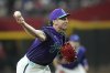 Arizona Diamondbacks starting pitcher Brandon Pfaadt throws against the St. Louis Cardinals during the first inning of a baseball game Friday, July 18, 2025, in Phoenix. (AP Photo/Ross D. Franklin)