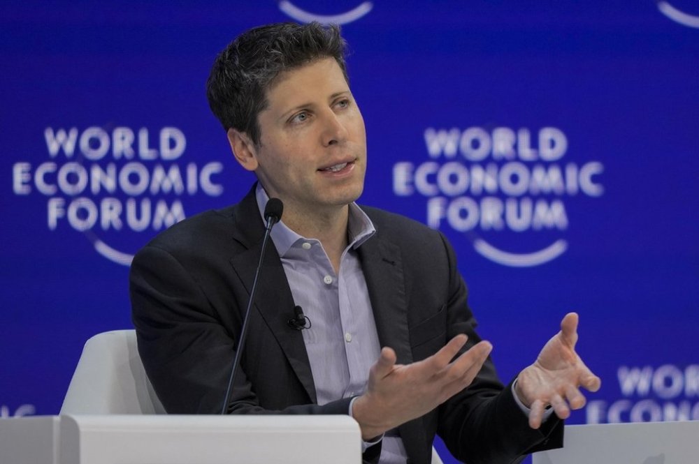 OpenAI CEO Sam Altman participates in a panel discussion during the annual meeting of the World Economic Forum in Davos, Switzerland, Thursday, Jan. 18, 2024. OpenAI was one of the major tech firms that promised to pursue watermarking technology. (AP Photo/Markus Schreiber)
