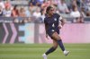 FILE - USA womens' national team defender Naomi Girma plays against the Republic of Ireland in the first half of an international friendly soccer match, June 26, 2025, in Commerce City, Colo. (AP Photo/David Zalubowski, file)
