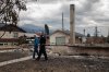 Jasper Mayor Richard Ireland looks at what is left of his home of 67 years in Jasper, Alta., on Friday, July 26, 2024. THE CANADIAN PRESS/Amber Bracken