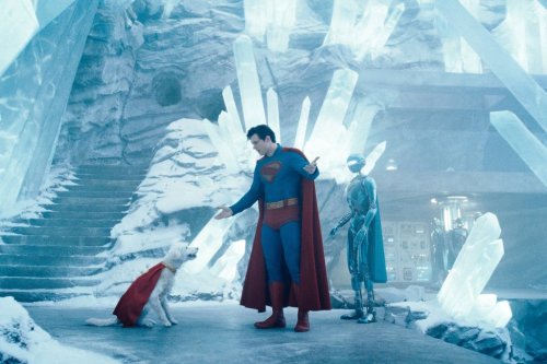 This image released by Warner Bros. Pictures shows David Corenswet in a scene from 