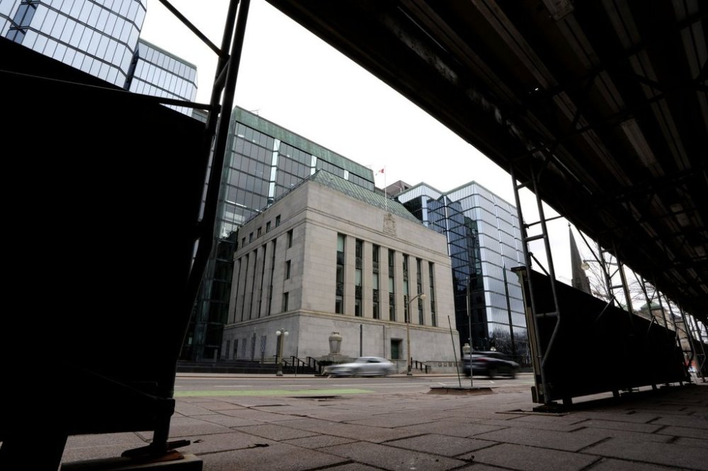 The Bank of Canada is seen in Ottawa, on Wednesday, April 16, 2025. THE CANADIAN PRESS/Justin Tang