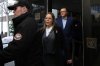 Tamara Lich leaves the courthouse in Ottawa after the verdict was delivered in her trial with fellow Freedom Convoy organizer Chris Barber, on Thursday, April 3, 2025. THE CANADIAN PRESS/Justin Tang