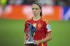 Spain's Aitana Bonmati poses with the 