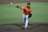 Baltimore Orioles pitcher Seranthony Domínguez throws to home plate during the eighth inning of a baseball game against the Tampa Bay Rays, Saturday, July 19, 2025, in Tampa, Fla. (AP Photo/Phelan M. Ebenhack)