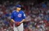 FILE - Chicago Cubs' Javier Assad plays during a baseball game, Sept. 25, 2024, in Philadelphia. (AP Photo/Matt Slocum, File)