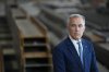 Prime Minister Mark Carney waits to speak during a tour of a steel manufacturing facility in Hamilton, Ont., on Wednesday, July 16, 2025. THE CANADIAN PRESS/Chris Young