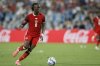 FILE - Canada midfielder Ismael Kone looks to pass during the Copa America third place soccer match against Uruguay in Charlotte, N.C., Saturday, July 13, 2024. (AP Photo/Nell Redmond, File)