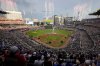 Teams pose before the MLB baseball All-Star game between the American League and National League, Tuesday, July 15, 2025, in Atlanta. (AP Photo/Mike Stewart)