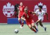 Canada's Desiree Scott (11) attacks against Haiti during first-half soccer action in Winnipeg, Saturday, May 31, 2025. THE CANADIAN PRESS/John Woods