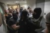 A person is detained by federal agents outside an immigration court at the Jacob K. Javits federal building on Thursday, July 3, 2025, in New York. (AP Photo/Yuki Iwamura)